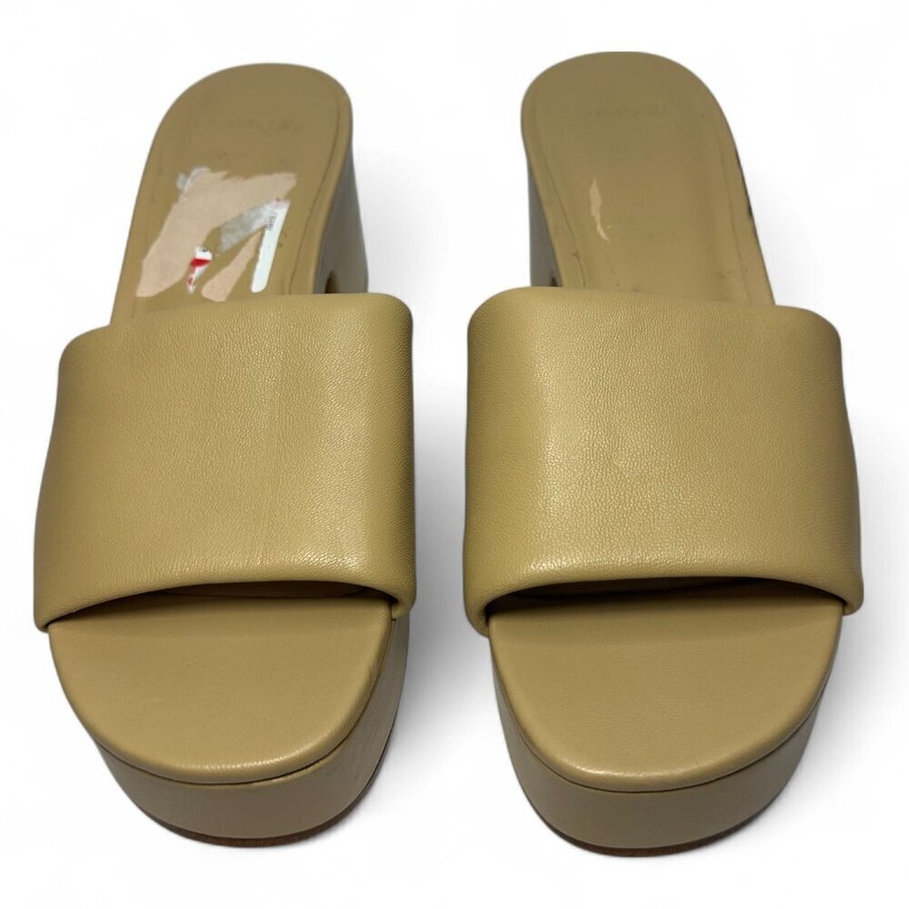 VINCE Women's Margo Platform Leather Sandal, Blonde, Size 8, NWOB - Picture 4 of 13